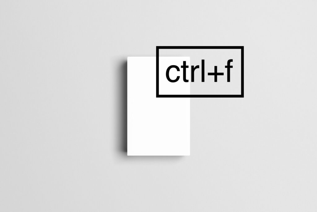 Logo della startup ctrl+f