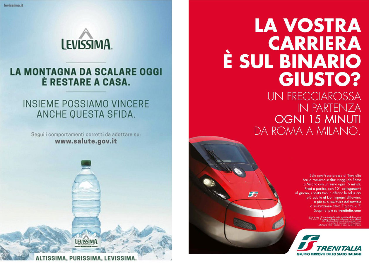 Esempi di campagne di grafica pubblicitaria italiane