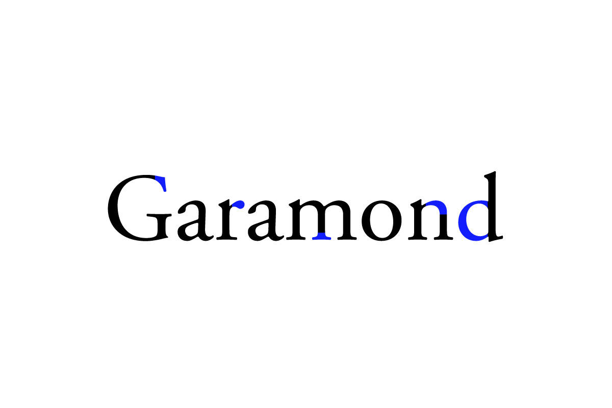 Immagine del font Garamond