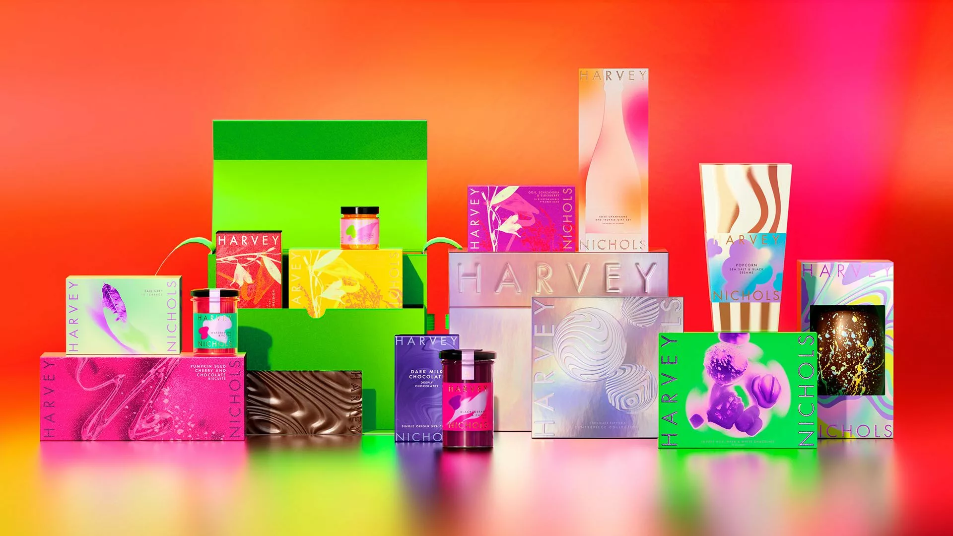 Esempio di packaging Sensory Boost Harvey Nichols