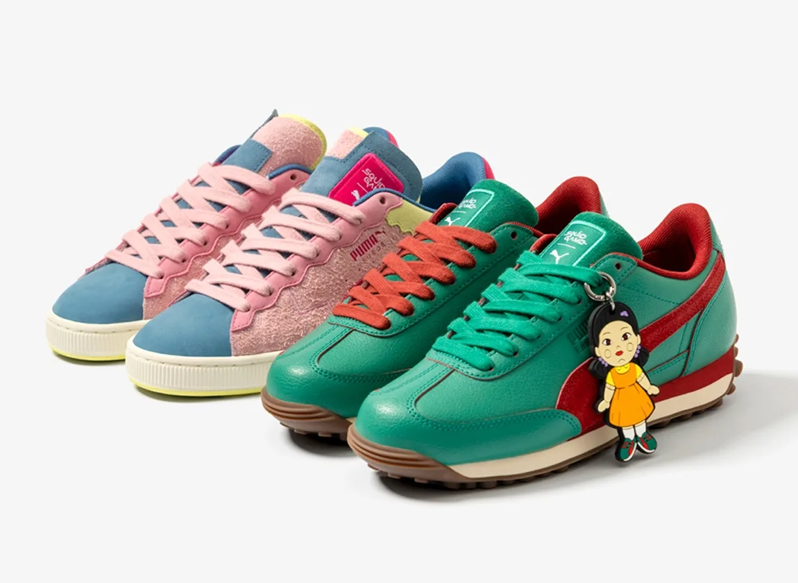 Scarpe Puma in edizione speciale ispirate a Squid Game.