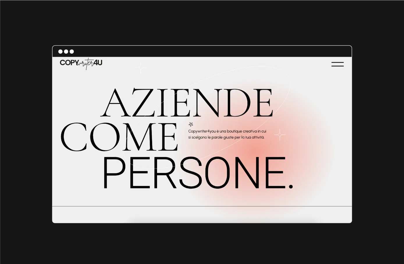 Layout del nuovo sito di Eleonora Usai: design moderno, colori corallo e focus human-centered.